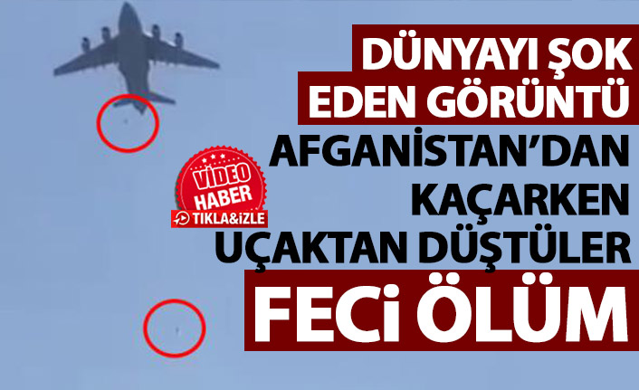 Afganistan'dan kaçarken uçaktan düştüler! Feci şekilde can verdiler