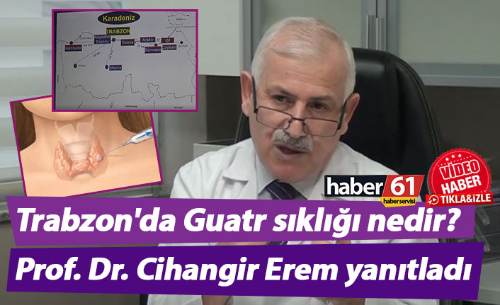 Trabzon'da Guatr sıklığı nedir? Prof. Dr. Cihangir Erem yanıtladı