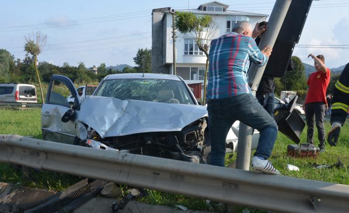 Samsun Ordu yolunda kaza: 3 yaralı