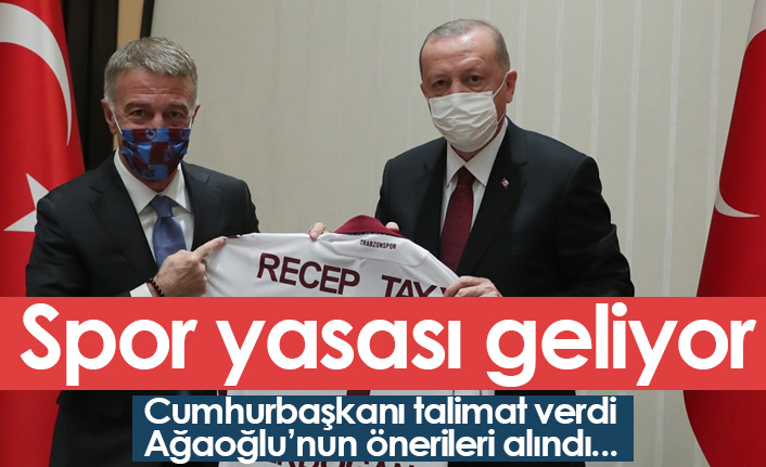 Spor yasası geliyor! Ağaoğlu'nun önerileri alındı