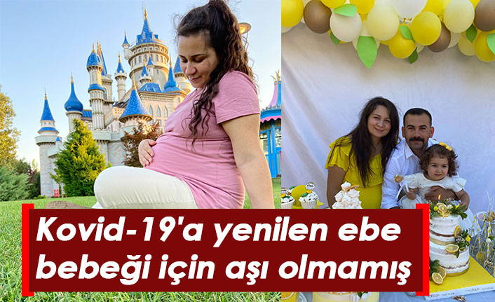 Kovid-19'a yenilen ebe bebeği için aşı olmamış