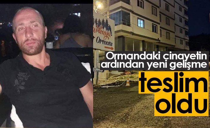 Ormandaki cinayette yeni gelişme, teslim oldu