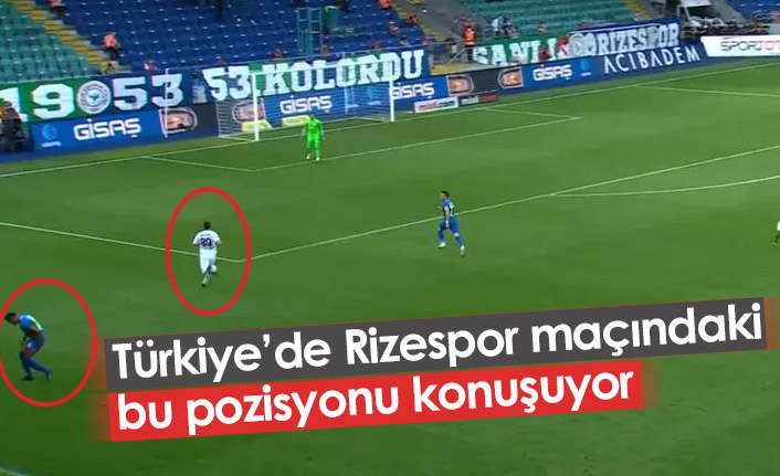 Rizespor - Altay maçında çok konuşulacak hareket