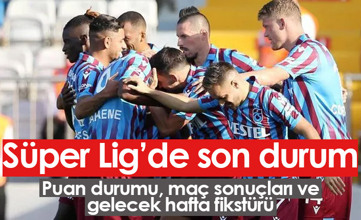 Süper Lig 6. hafta sonuçları ve Süper Lig Puan Durumu