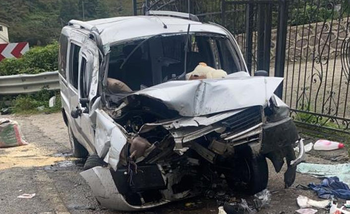 Giresun’da trafik kazası: 1 ölü, 3 yaralı