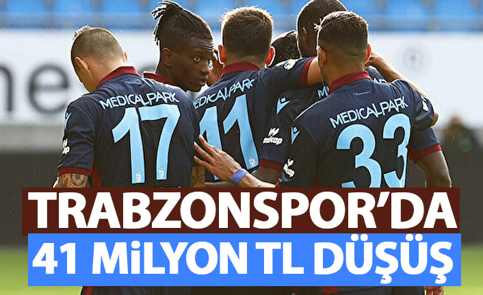 Trabzonspor'da 41 Milyon Liralık düşüş