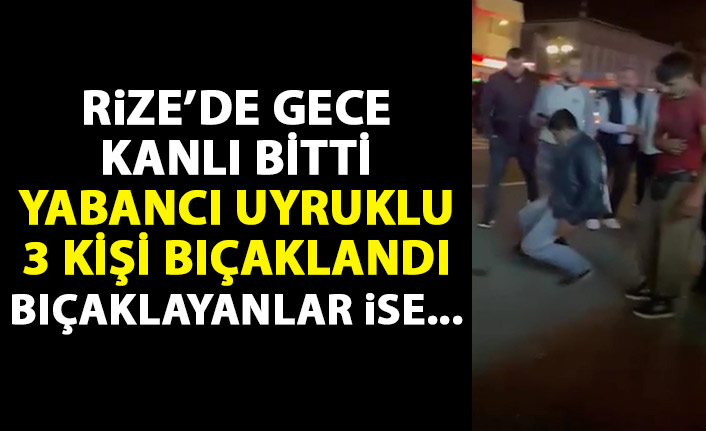 Rize'de 5 kişi arasındaki kavga kanlı bitti