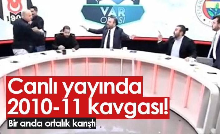 Canlı yayında 2010-11 kavgası! Bardaklar kırıldı...