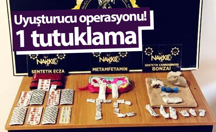 Rize'de uyuşturucu operasyonu! 1 tutuklama