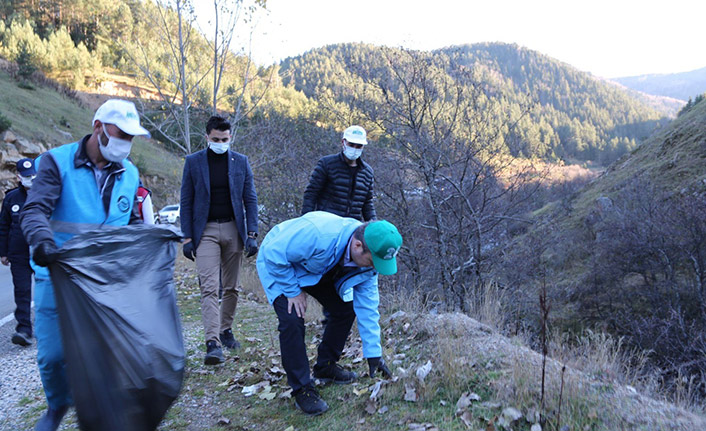 Giresun yaylalarında çöp toplandı