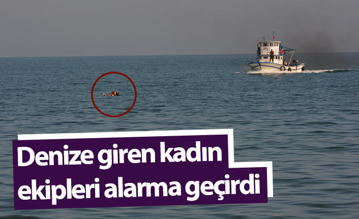 Ordu'da denize giren kadın ekipleri alarma geçirdi