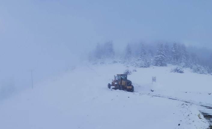  Rize'de karla mücadele başladı