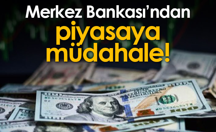 Merkez Bankasından piyasaya müdahale