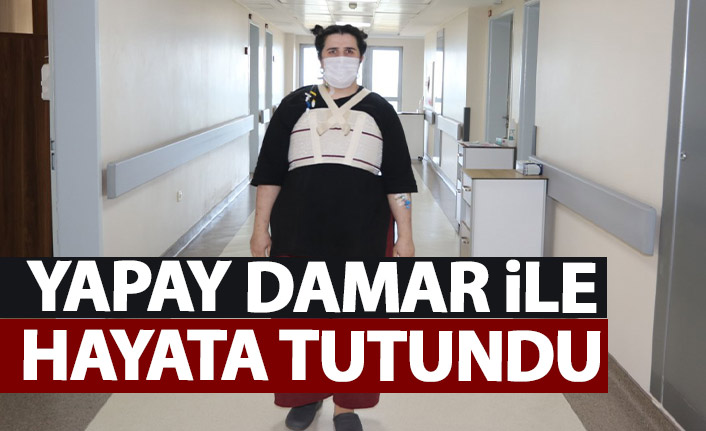 Ayşe öğretmen yapay damar ile hayata tutundu