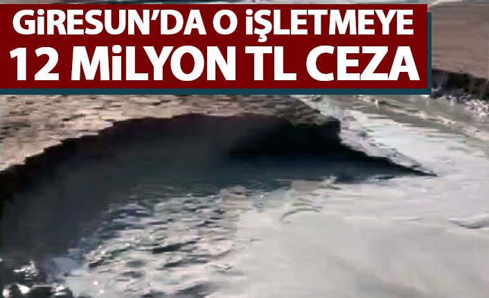 Giresun'da atık su barajı patlayan işletmeye 12 Milyon TL ceza