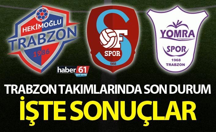 Trabzon takımları haftasonunu puanlarla kapattı