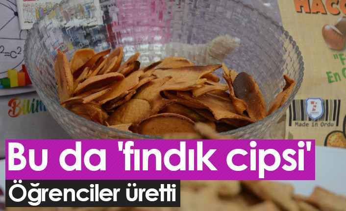 Öğrenciler fındık cipsi yaptı