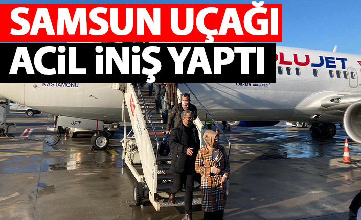 Anadolujet uçağı acil iniş yaptı