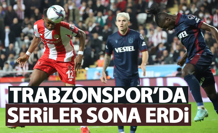 Trabzonspor'da seri sona erdi