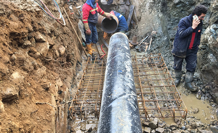 Rize'de içme suyu çalışmaları sürüyor