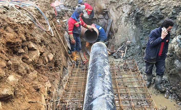 Rize içme suyu projesinde çalışmalar devam ediyor