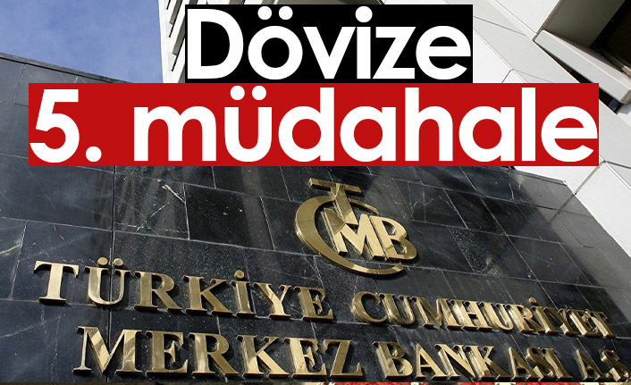 Merkez Bankası'ndan dövize 5. müdahale