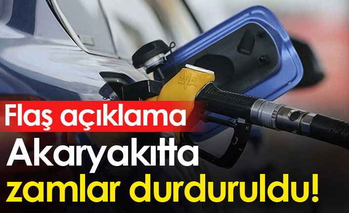 Akaryakıta yapılacak zam durduruldu!