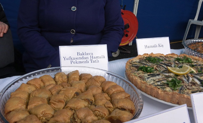 Hamsi Festivalinde en fazla ilgiyi 'Hamsili baklava' gördü