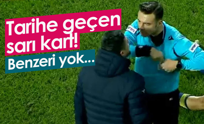 Tarihe geçen sarı kart!