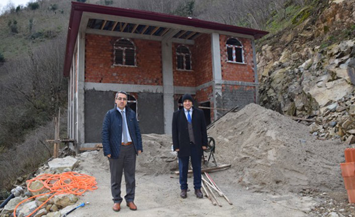 Giresun'da selde yıkılan cami yeniden inşa edildi