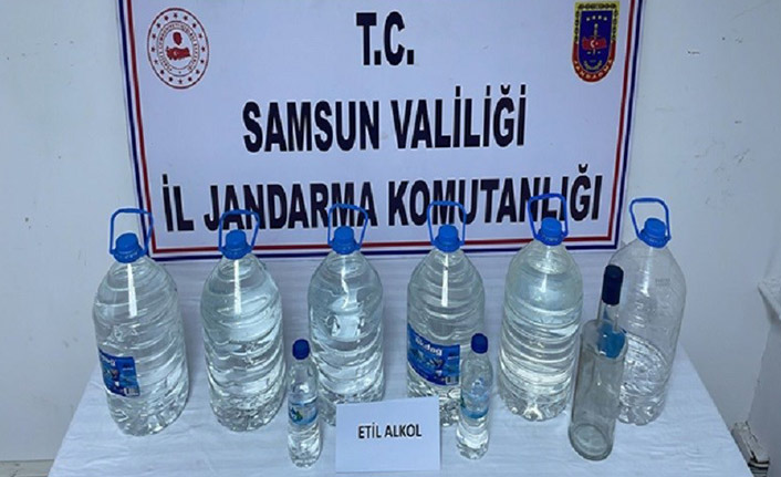 Samsun’da sahte içki operasyonları: 5 gözaltı