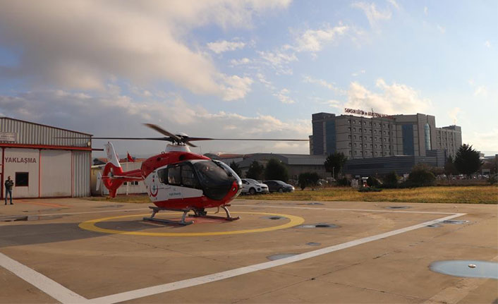 Ambulans helikopter 6 aylık bebek için havalandı