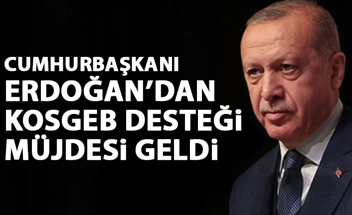 Cumhurbaşkanı Erdoğan'dan KOSGEB müjdesi