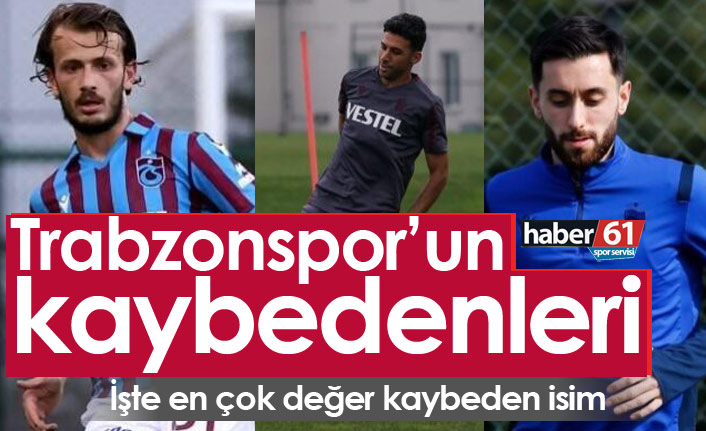 Trabzonspor'un kaybedenleri! 04-01-2022