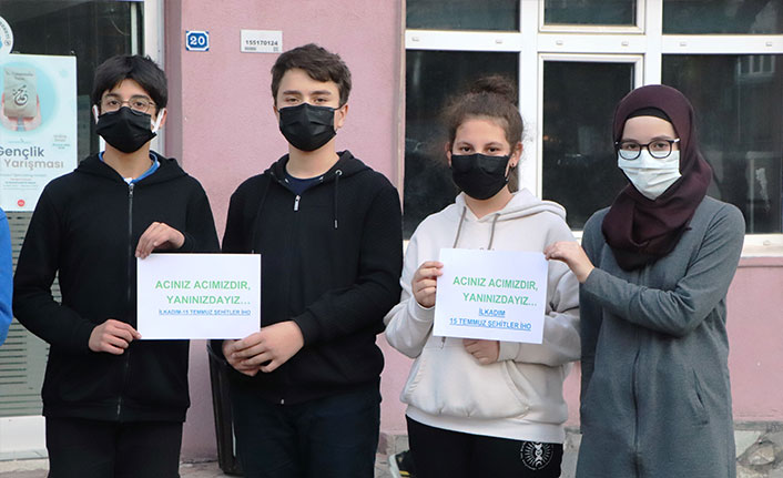 Samsun'daki okuldan evi yanan aileye destek