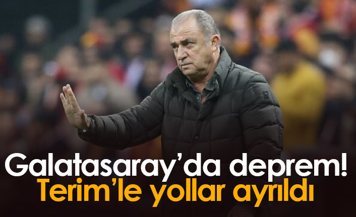 Galatasaray'da deprem! Fatih Terim ile yollar ayrıldı