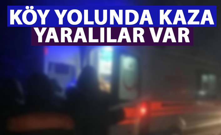 Köy yolunda kaza! Yaralılar var!