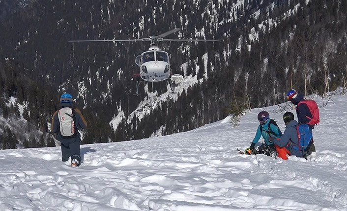 Rize'de Kaçkarlar’da Heliski heyecanı bugün başladı