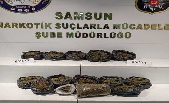 15 kilogram esrar maddesi ele geçirildi