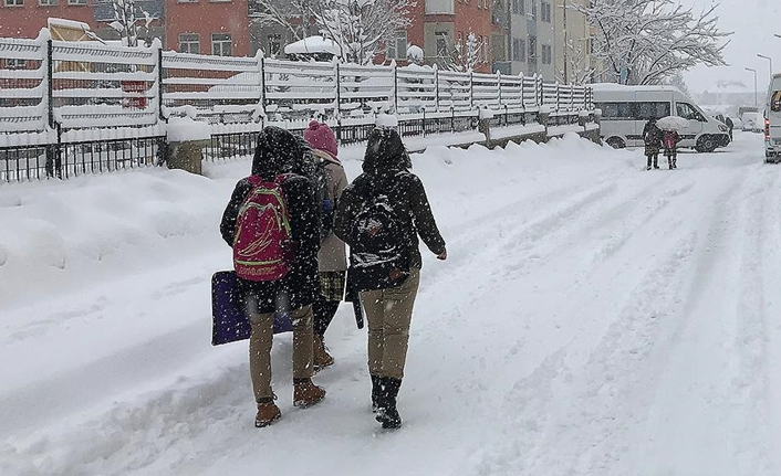 Giresun'da eğitime kar engeli