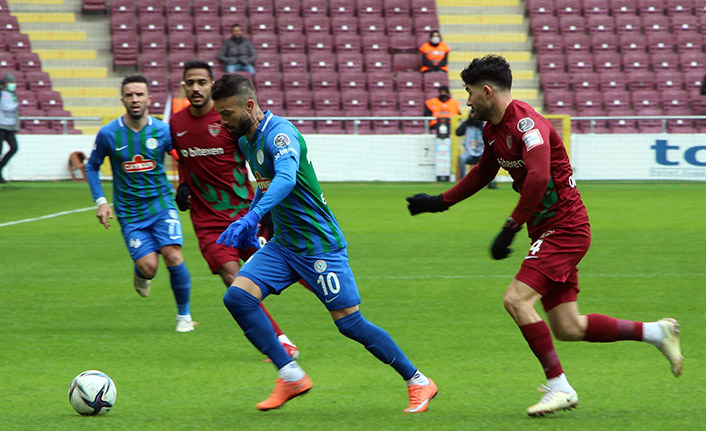 Hatayspor ile Çaykur Rizespor berabere