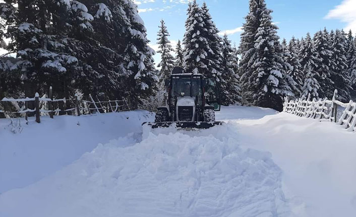 Giresun’da 201 köy yolunda kar nedeniyle ulaşım sağlanamıyor