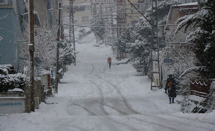 Samsun'da yoğun kar yağışı