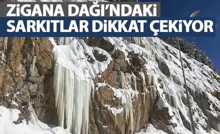 Zigana Dağı'ndaki dev sarkıtlar görenleri şaşırtıyor