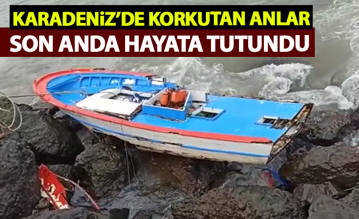 Rize'de balıkçı ölümden döndü!