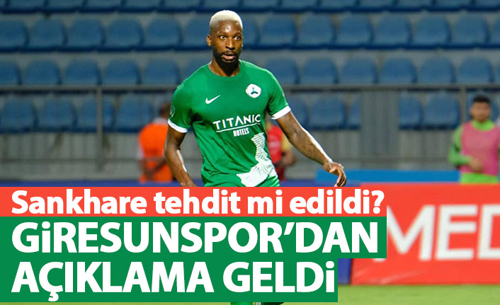 Sankhare tehdit mi edildi? Giresunspor'dan açıklama