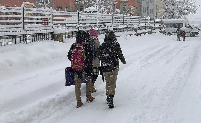 Giresun'da eğitime kar engeli