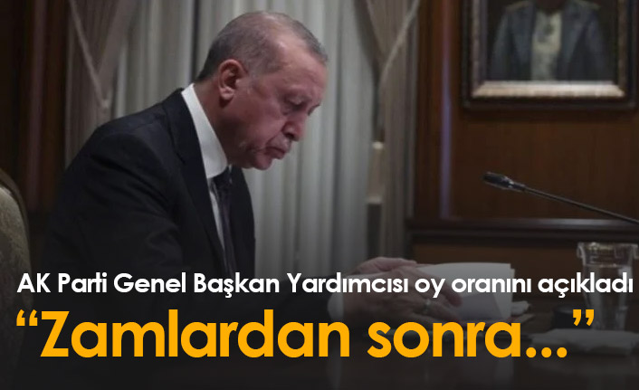 AK Partili isim oy oranını açıkladı: Zamlardan sonra geriye düştü