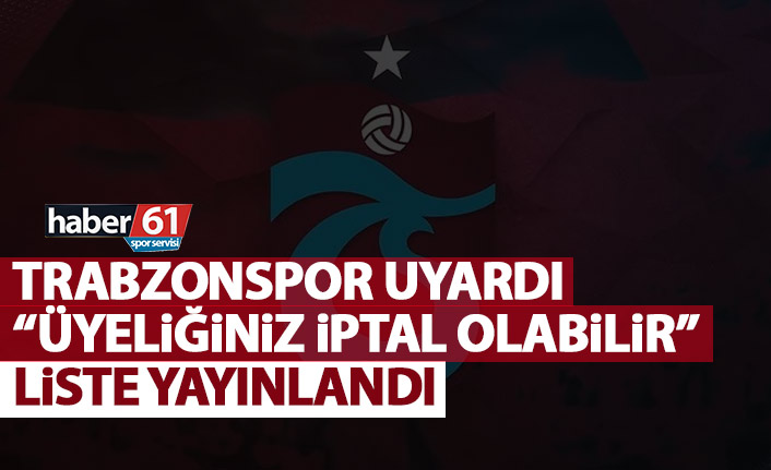 Trabzonspor'dan kritik uyarı! Ödemezseniz iptal edilebilir