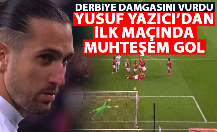 Yusuf Yazıcı'dan muhteşem gol! Derbiye damga vurdu